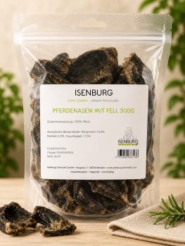 Isenburg Pferdenasen mit Fell 500g